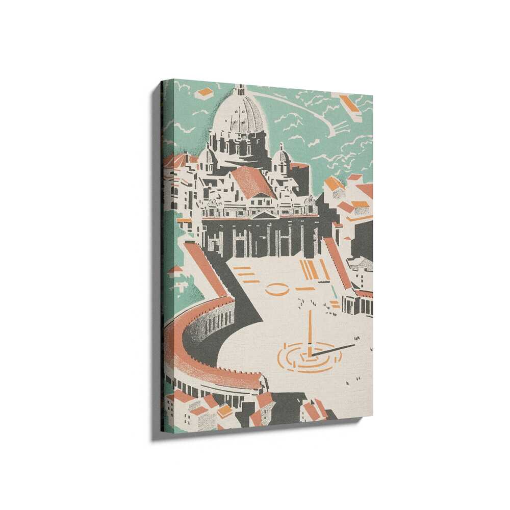 Picasoul - Picasoul Curated - Overhead View Of St. Peter's Basilica - Wall Decor
