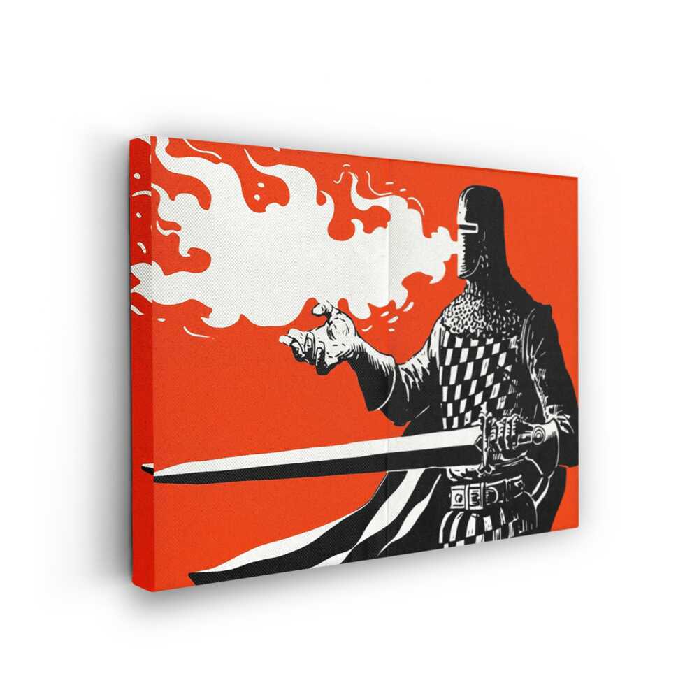 Picasoul - Picasoul Curated - Knight Of Flames - Wall Decor