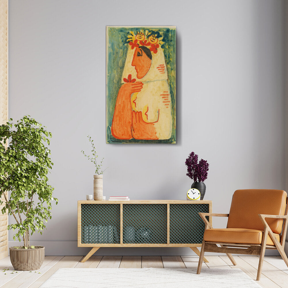 Colorful Woman With Floral Crown
