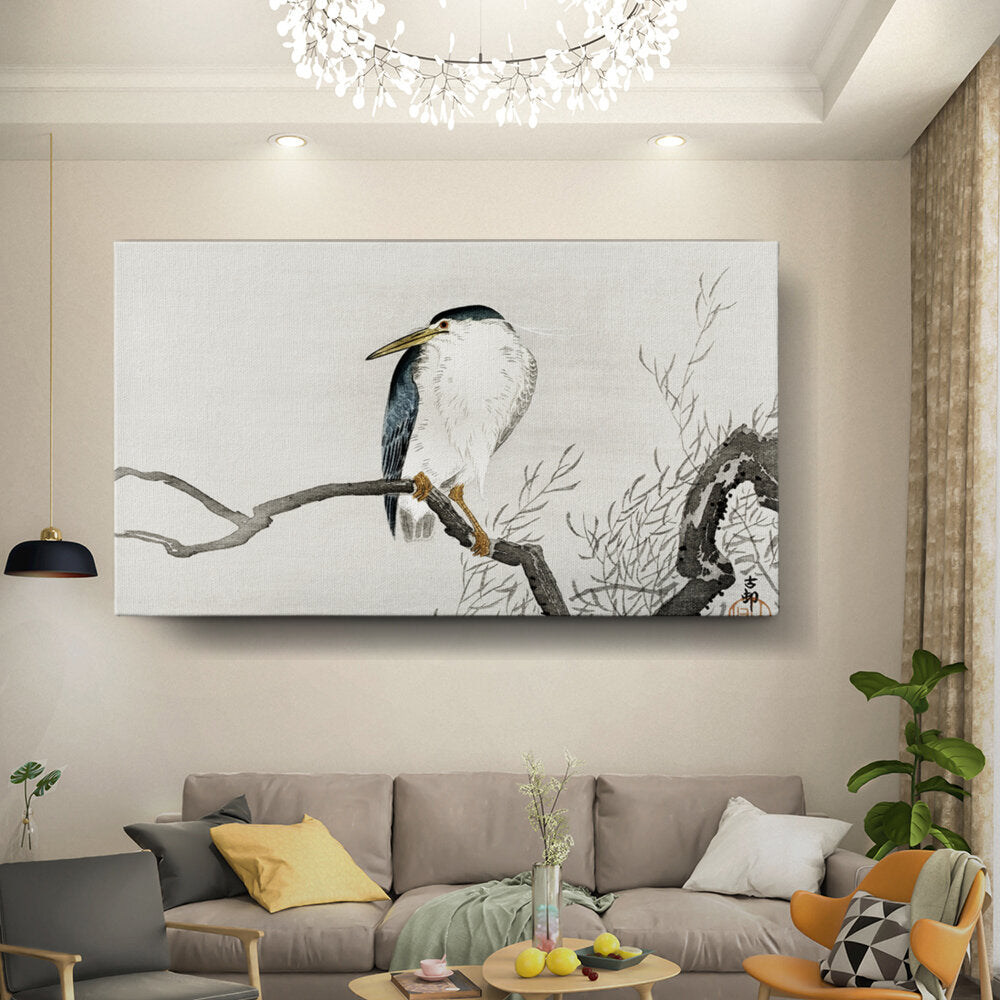 Heron On A Branch