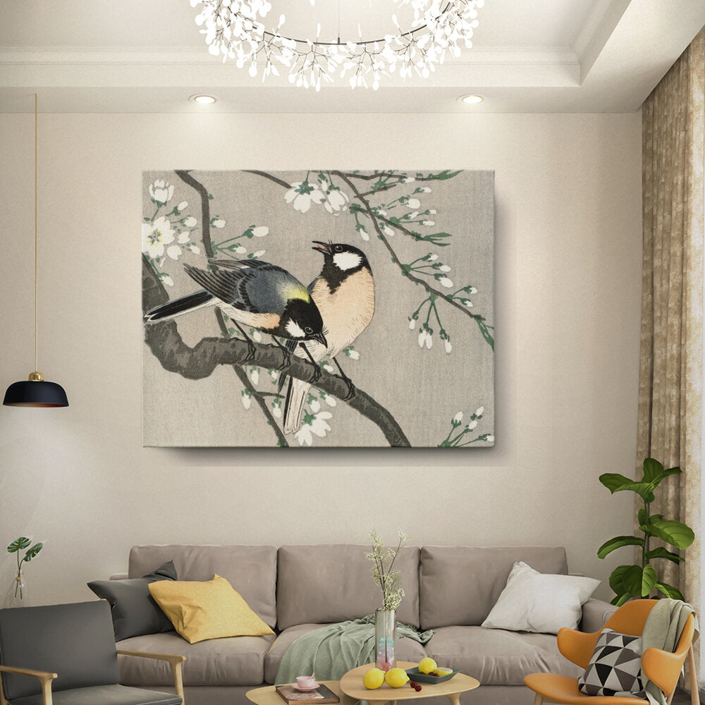 Songbirds Amid Blossoms