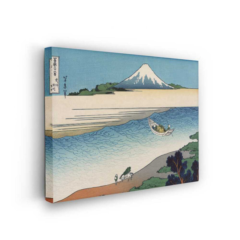 Picasoul - Picasoul Curated - Mount Fuji With Farmer And Boat - Wall Decor