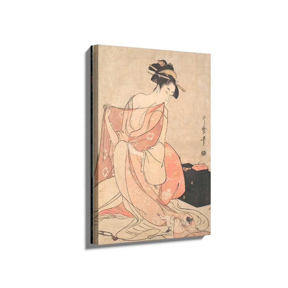 Picasoul - Picasoul Curated - Woman In Traditional Kimono - Wall Decor