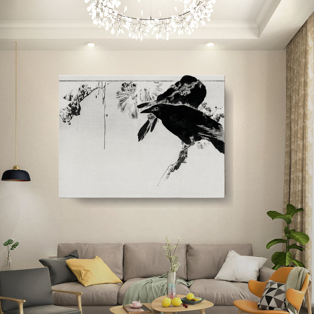 Black Crow On A Branch