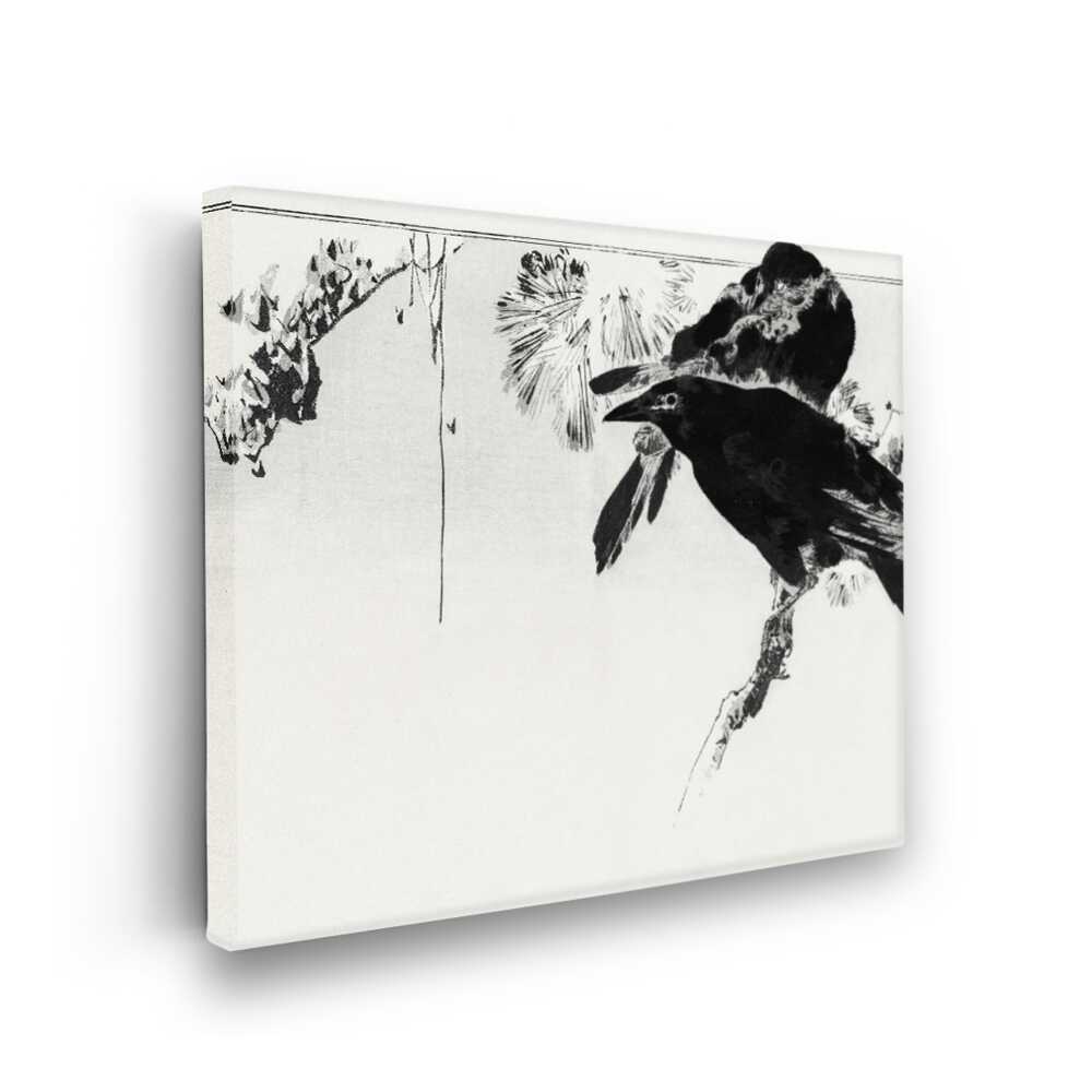 Picasoul - Picasoul Curated - Black Crow On A Branch - Wall Decor