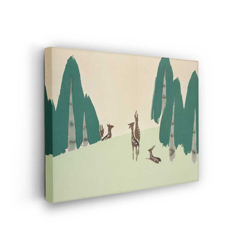 Picasoul - Picasoul Curated - Deer In Green Landscape - Wall Decor