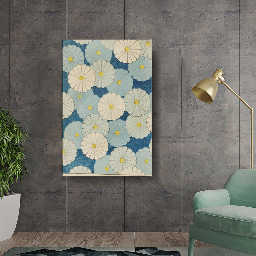 Floral Patterns In Blue