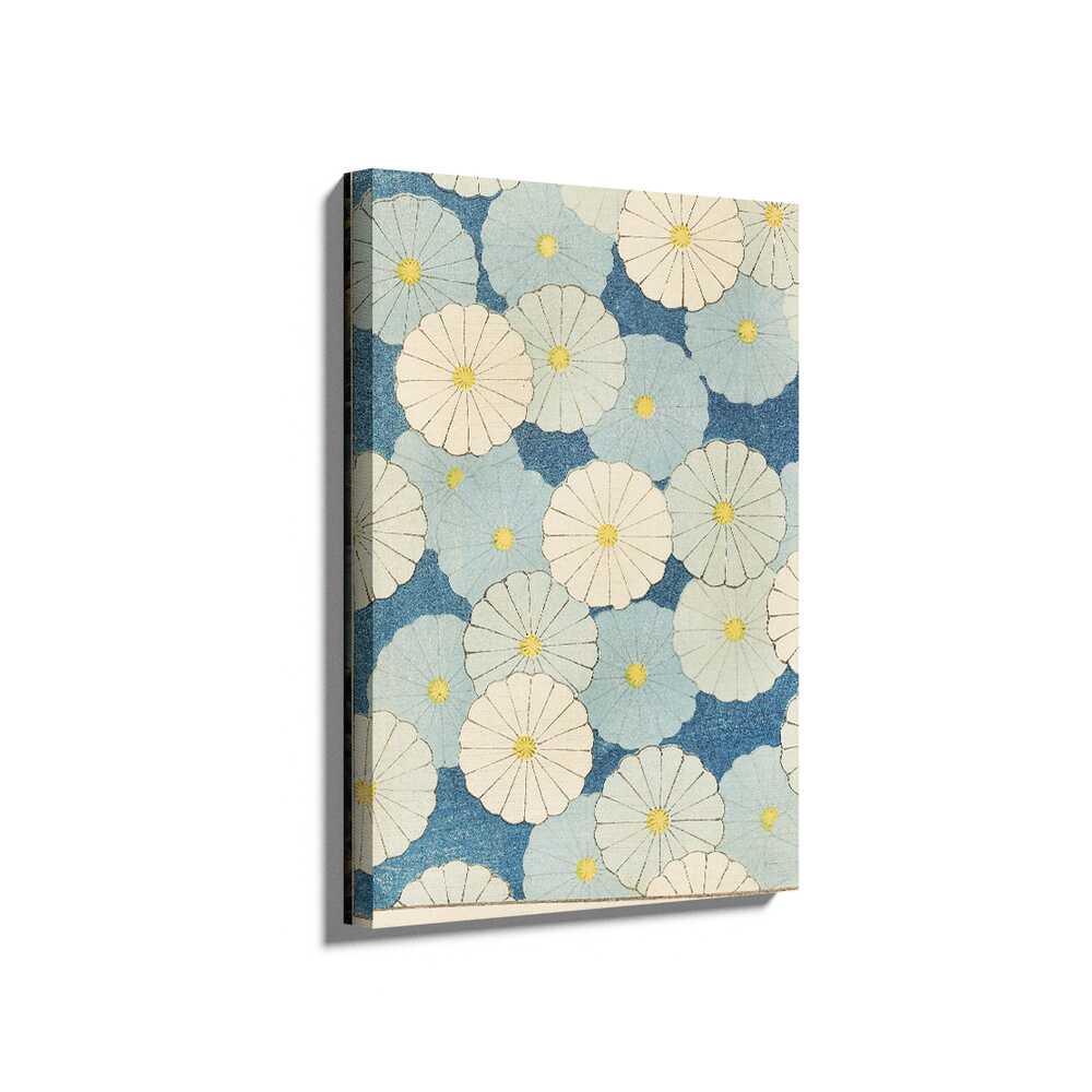 Picasoul - Picasoul Curated - Floral Patterns In Blue - Wall Decor