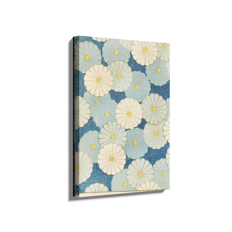 Picasoul - Picasoul Curated - Floral Patterns In Blue - Wall Decor