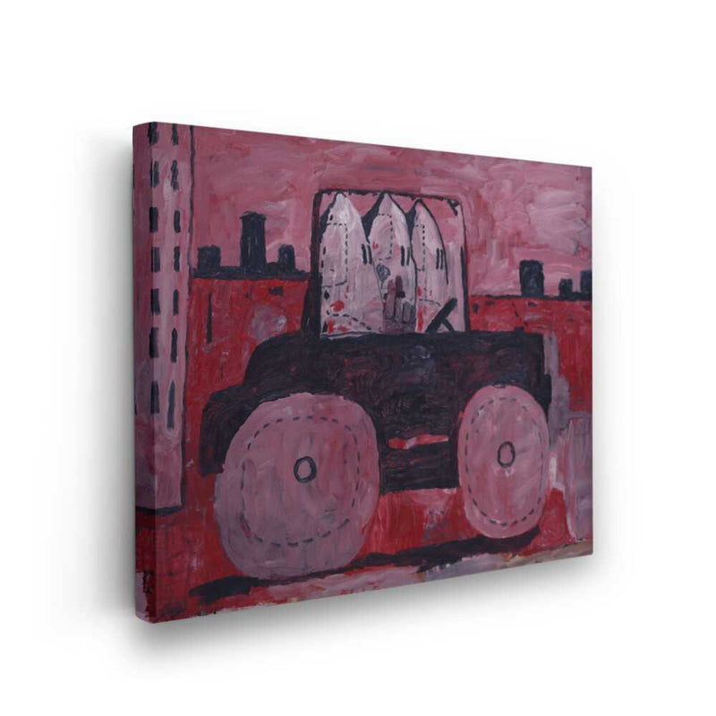 Picasoul - Picasoul Curated - Pink Tractor - Wall Decor