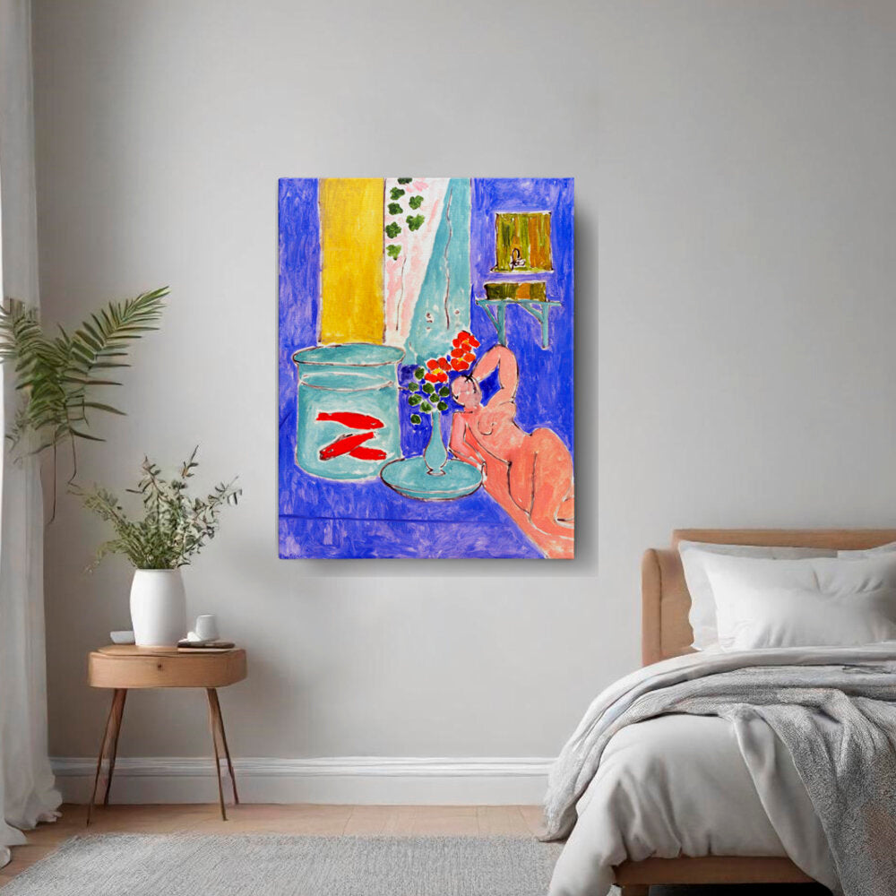 Nude With Vase Of Flowers