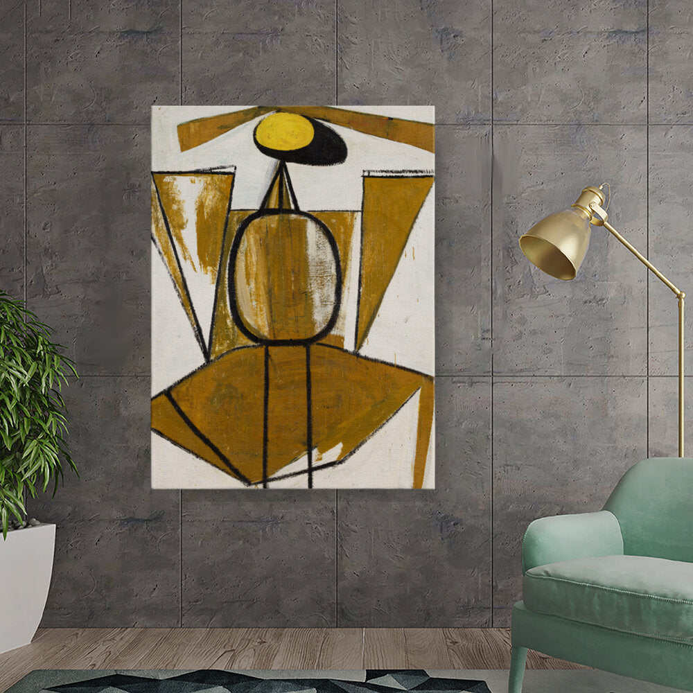 Abstract Figure In Gold