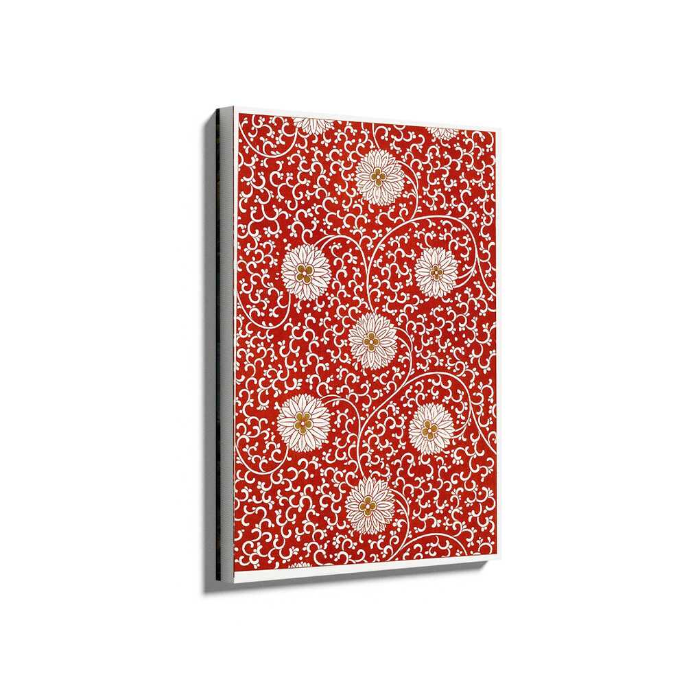 Picasoul - Picasoul Curated - Floral Red Pattern - Wall Decor