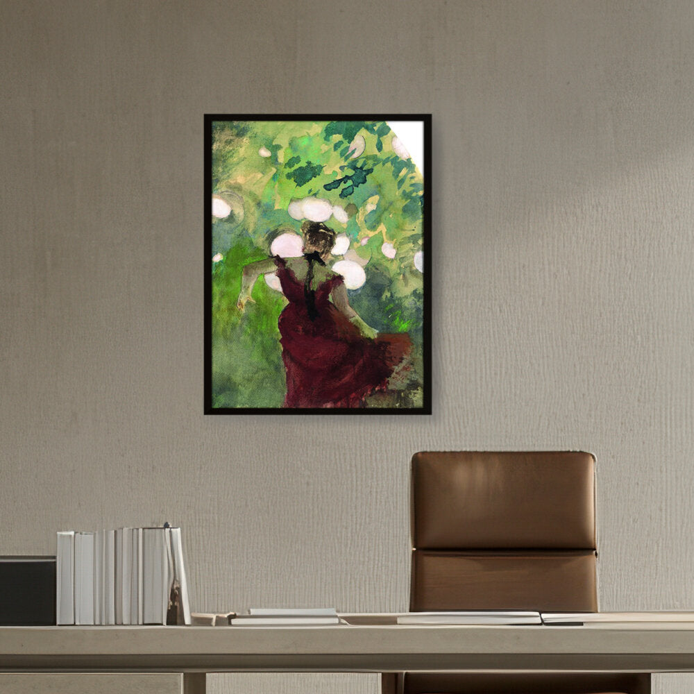 Singer In A Parisian Caf?? - Framed Canvas