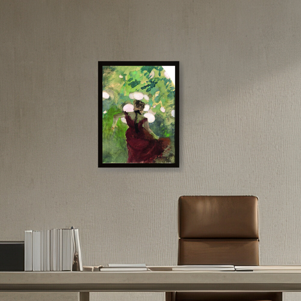Singer In A Parisian Caf?? - Framed Canvas
