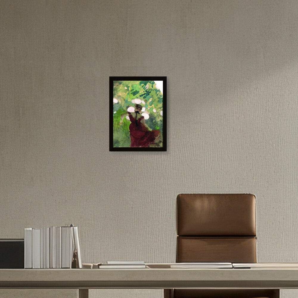 Singer In A Parisian Caf?? - Framed Canvas