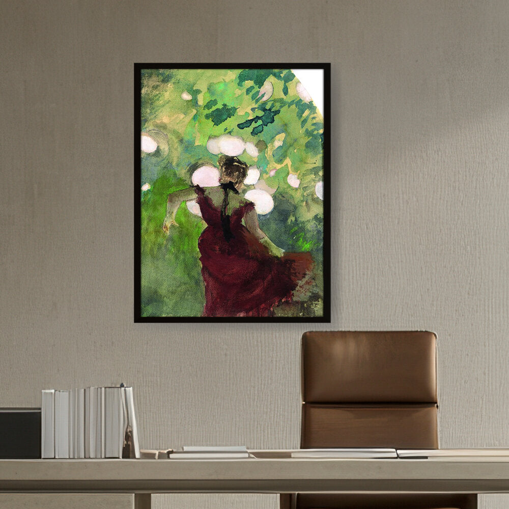 Singer In A Parisian Caf?? - Framed Canvas