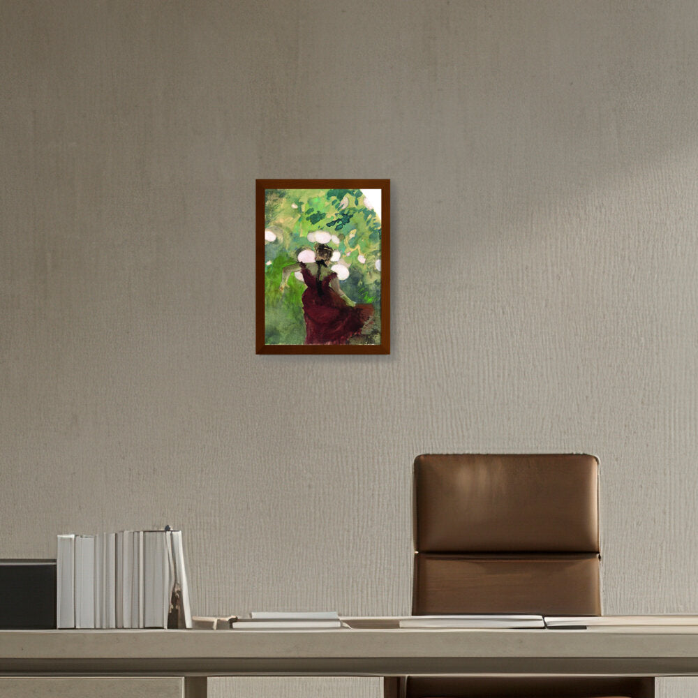 Singer In A Parisian Caf?? - Framed Canvas