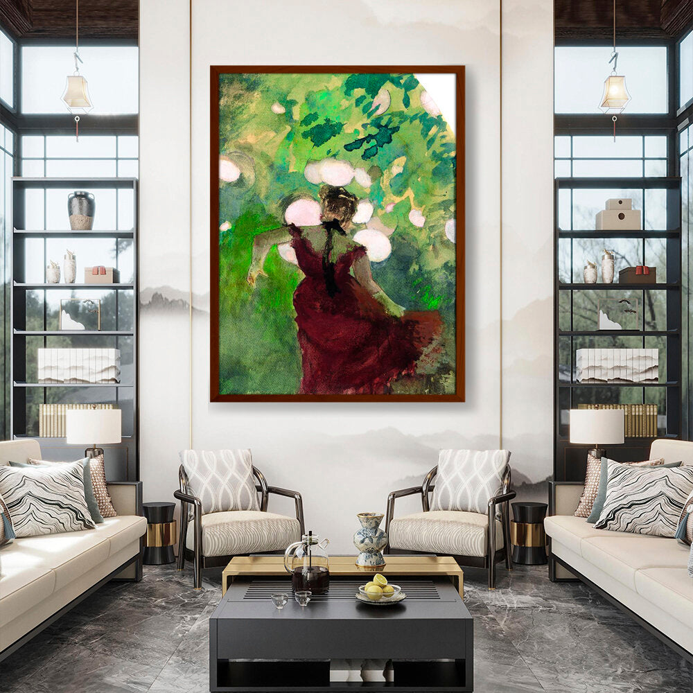 Singer In A Parisian Caf?? - Framed Canvas