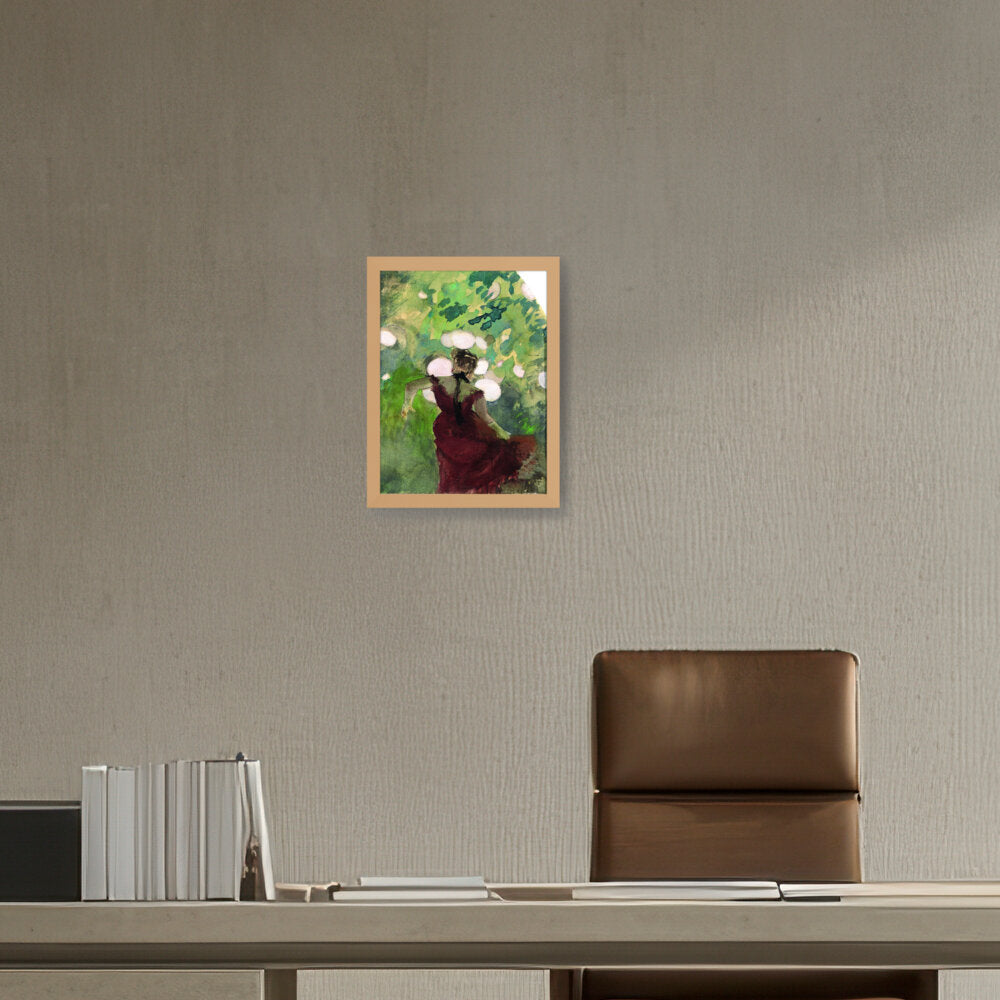 Singer In A Parisian Caf?? - Framed Canvas