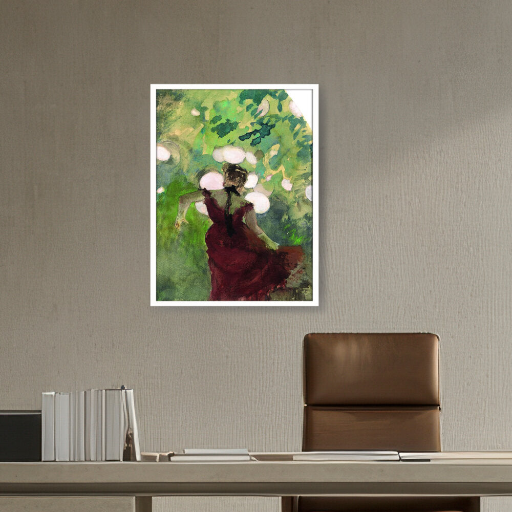 Singer In A Parisian Caf?? - Framed Canvas