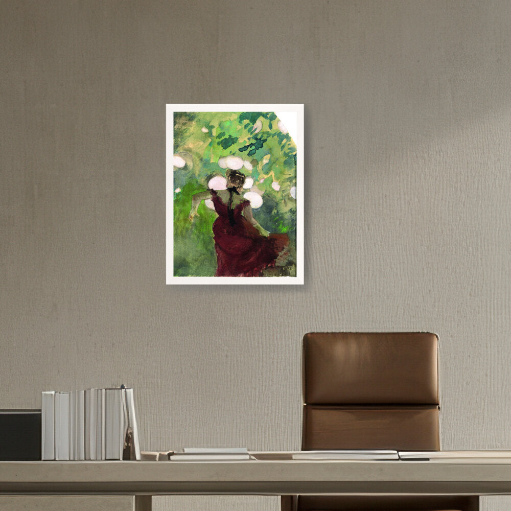 Singer In A Parisian Caf?? - Framed Canvas