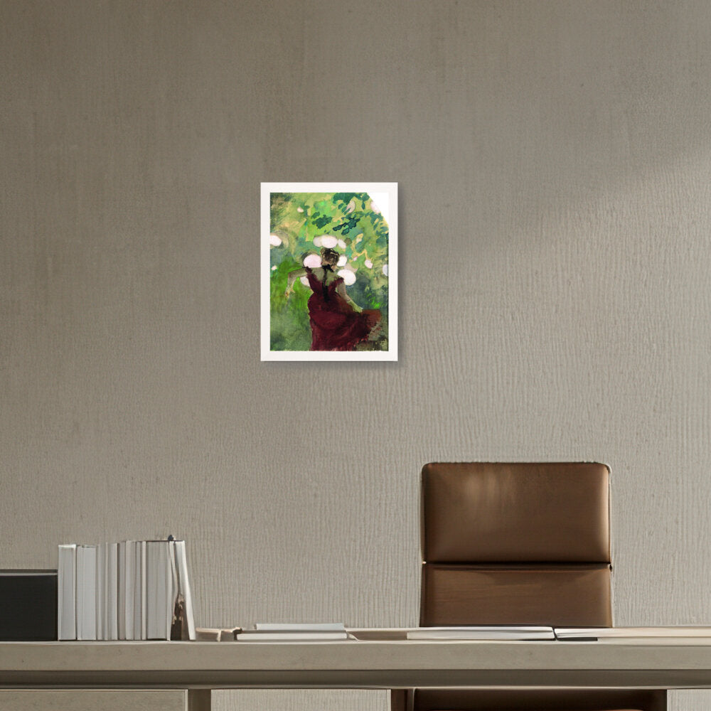 Singer In A Parisian Caf?? - Framed Canvas