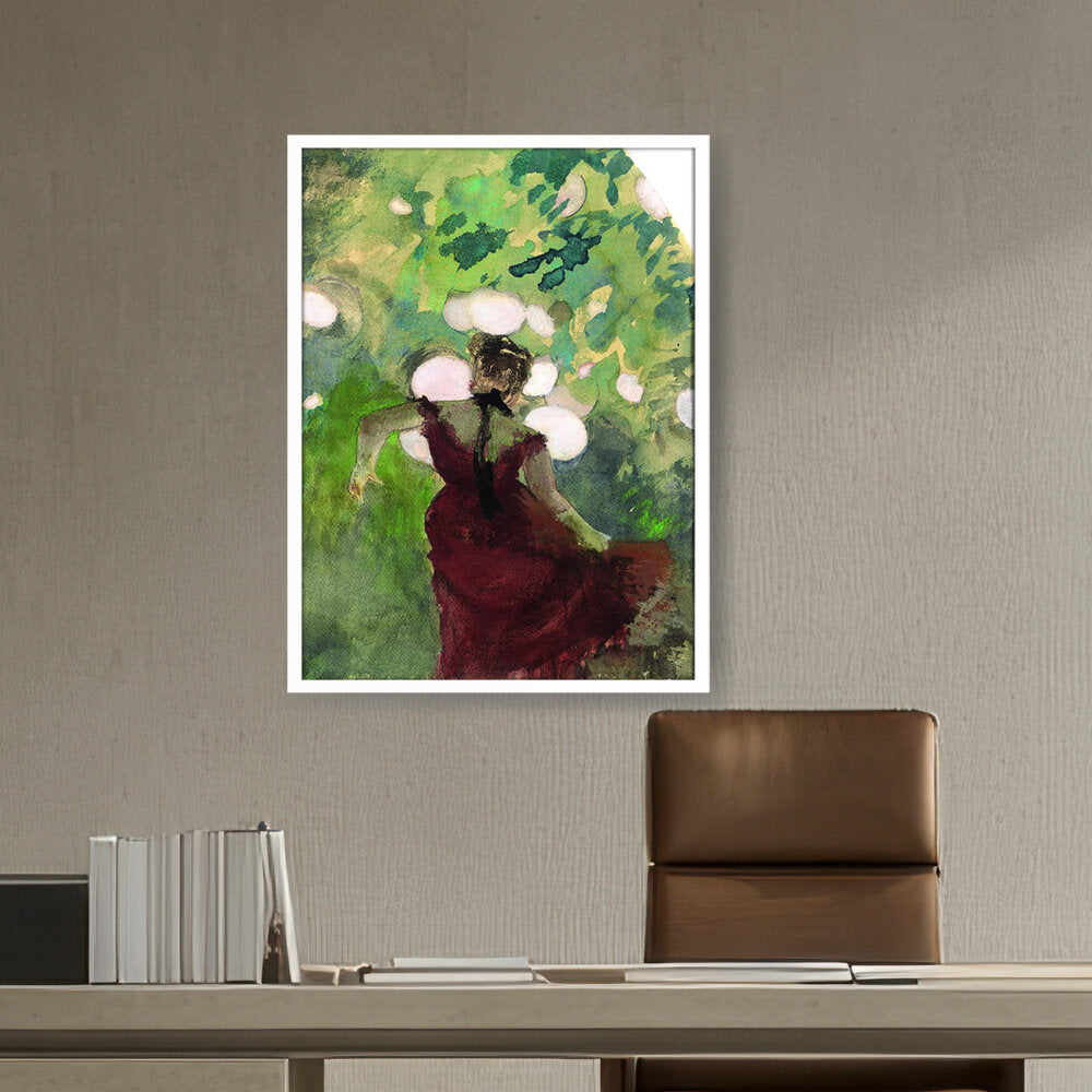 Singer In A Parisian Caf?? - Framed Canvas