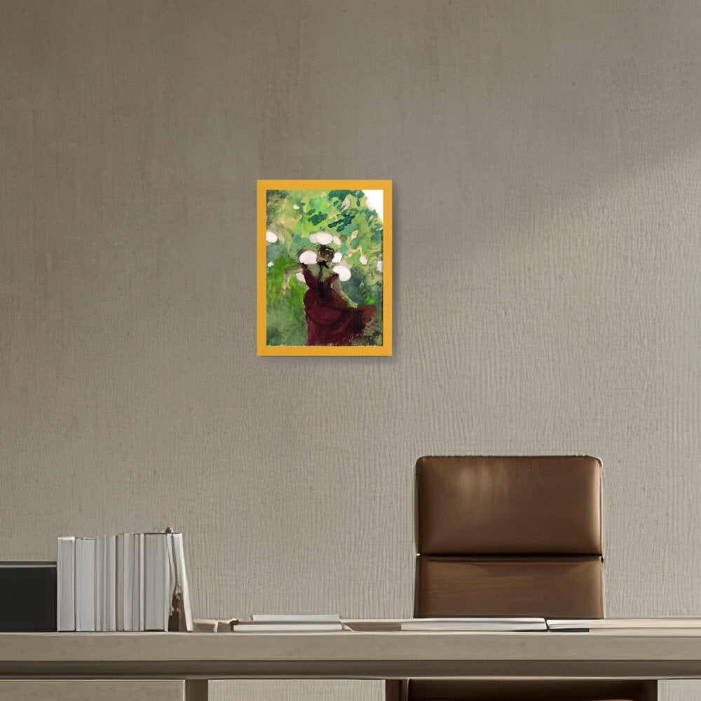 Singer In A Parisian Caf?? - Framed Canvas