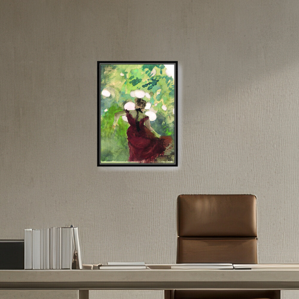 Singer In A Parisian Caf̩ - FLOATING FRAME