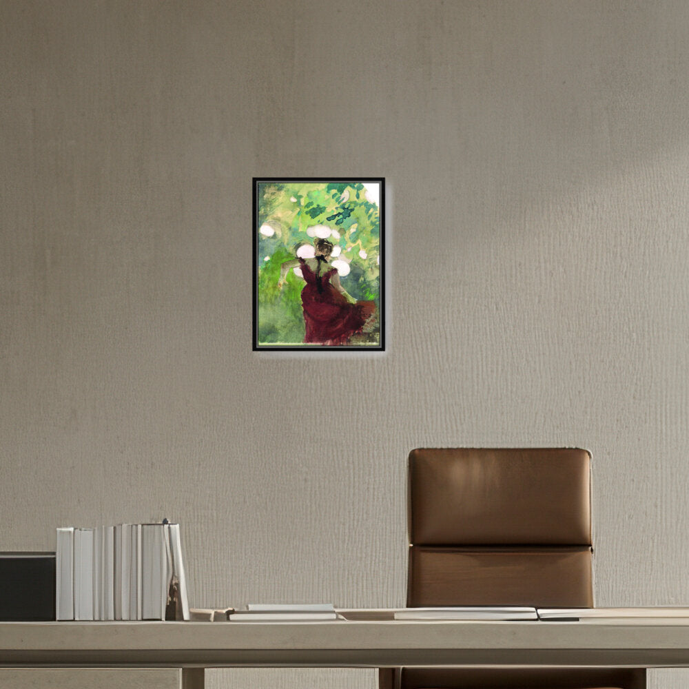 Singer In A Parisian Caf̩ - FLOATING FRAME