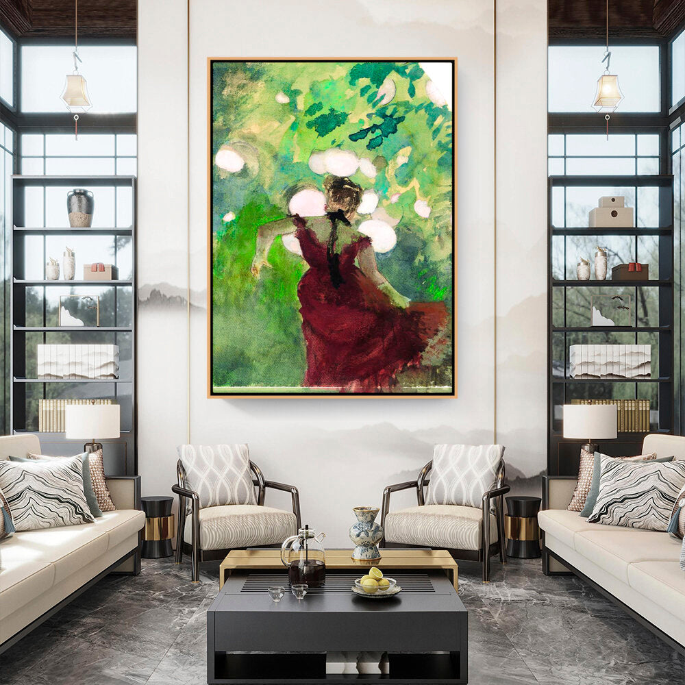 Singer In A Parisian Caf̩ - FLOATING FRAME