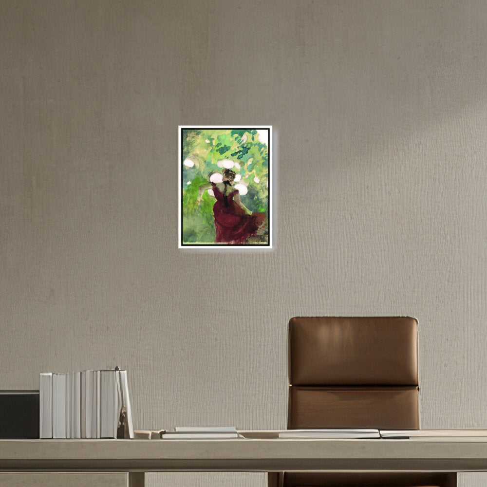 Singer In A Parisian Caf̩ - FLOATING FRAME