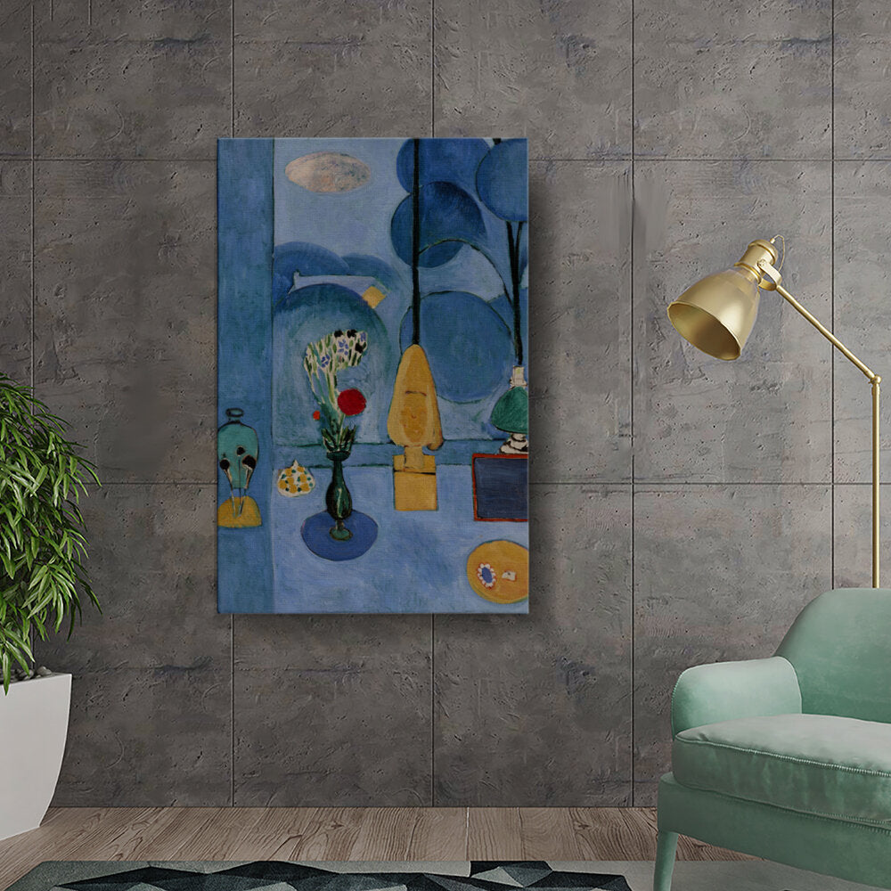 Still Life With Blue Background