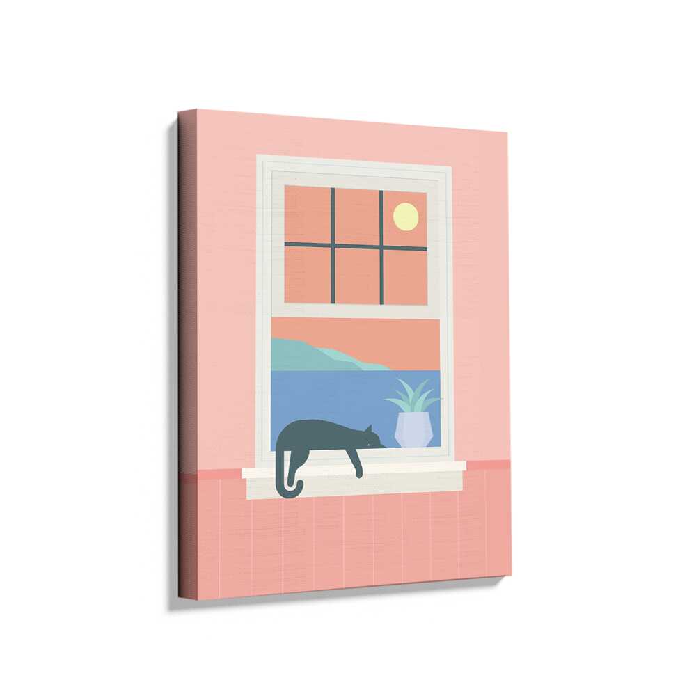 Picasoul - Picasoul Curated - Relaxing Cat By The Window - Wall Decor