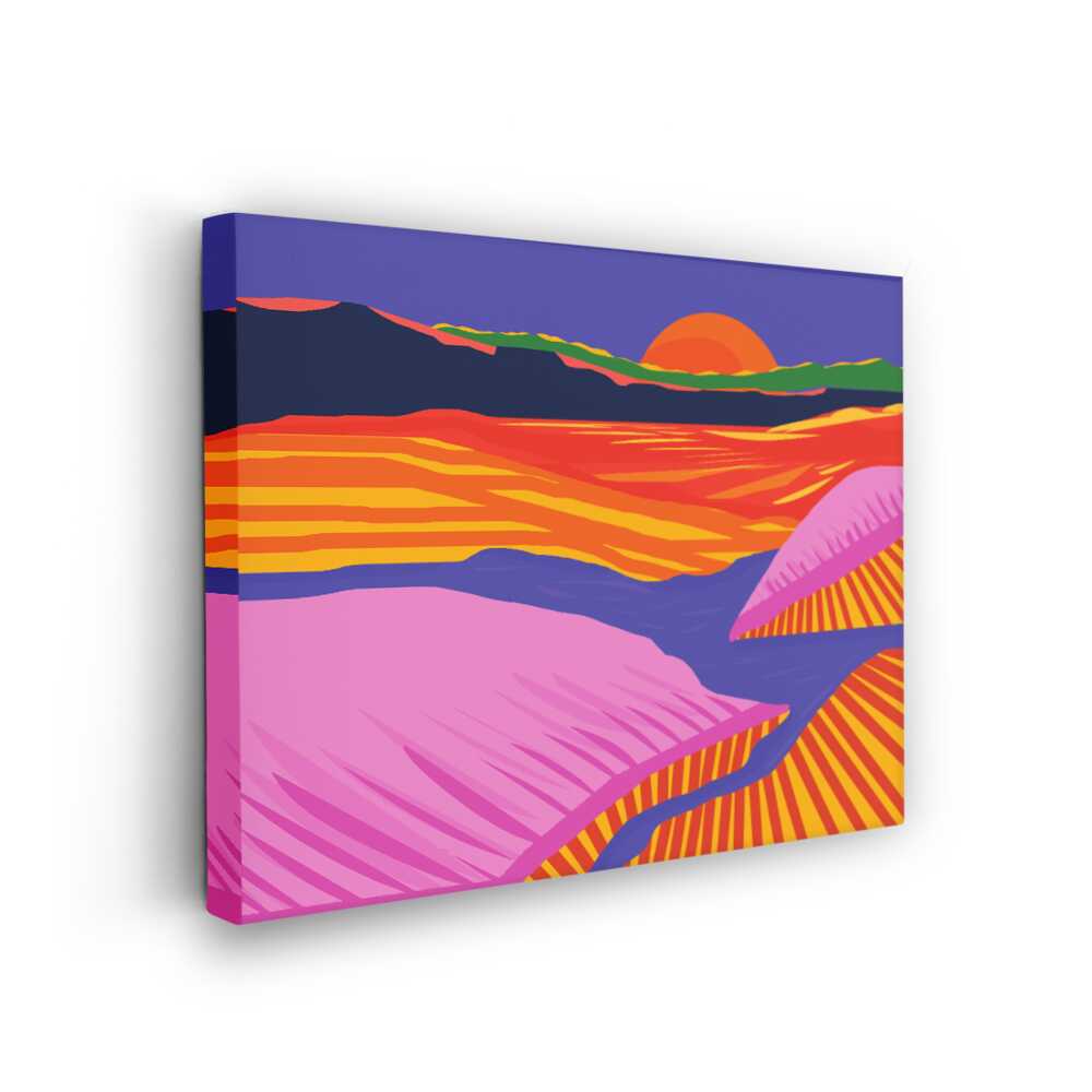 Picasoul - Picasoul Curated - Vibrant Sunset Landscape - Wall Decor