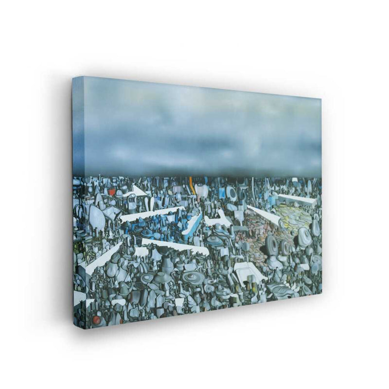 Picasoul - Picasoul Curated - Abstract Landscape With Geometric Forms - Wall Decor