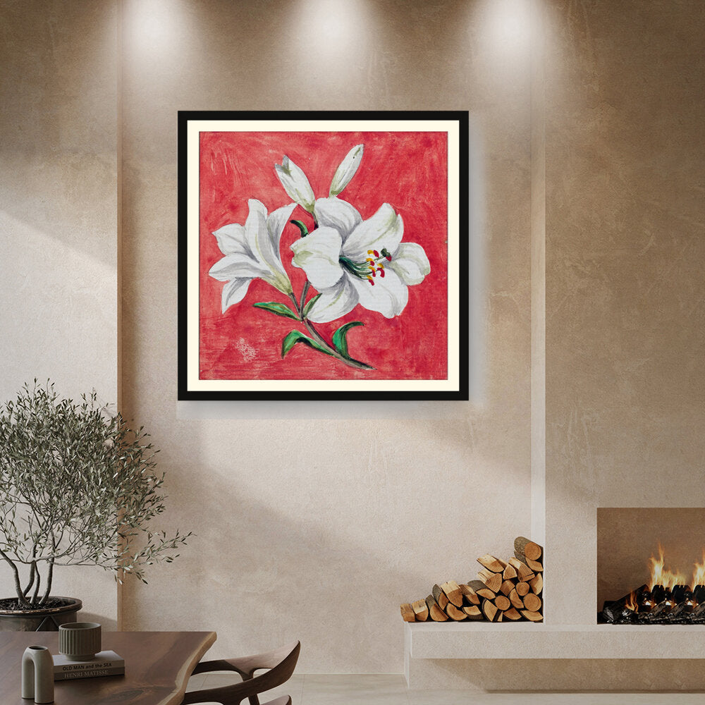 White Lily - WALL MOUNT FRAME