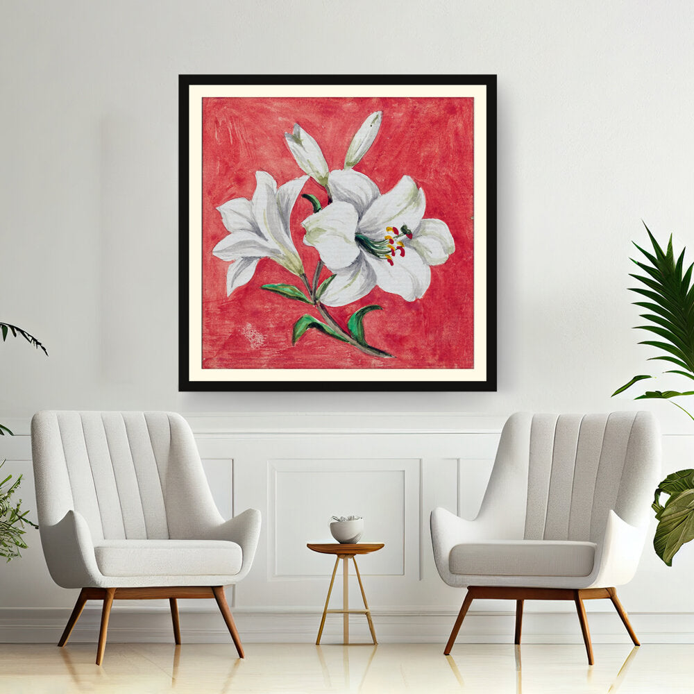 White Lily - WALL MOUNT FRAME