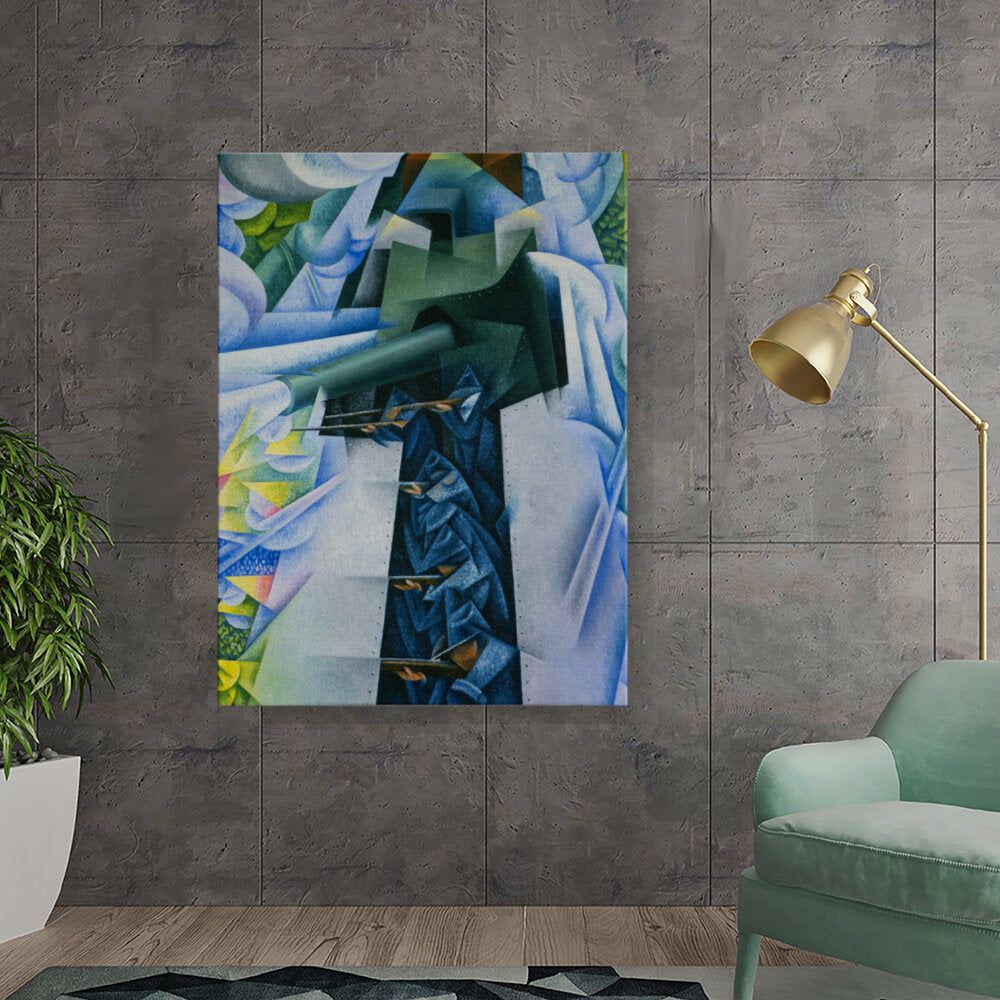 Geometric Landscape With Figure