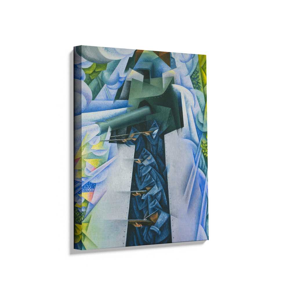 Picasoul - Picasoul Curated - Geometric Landscape With Figure - Wall Decor