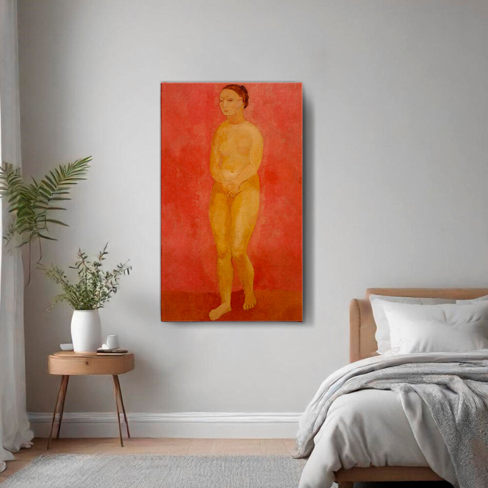 Standing Nude In Pink