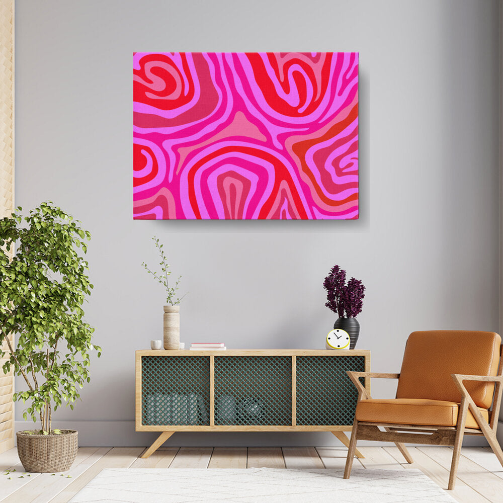 Swirling Pink Patterns