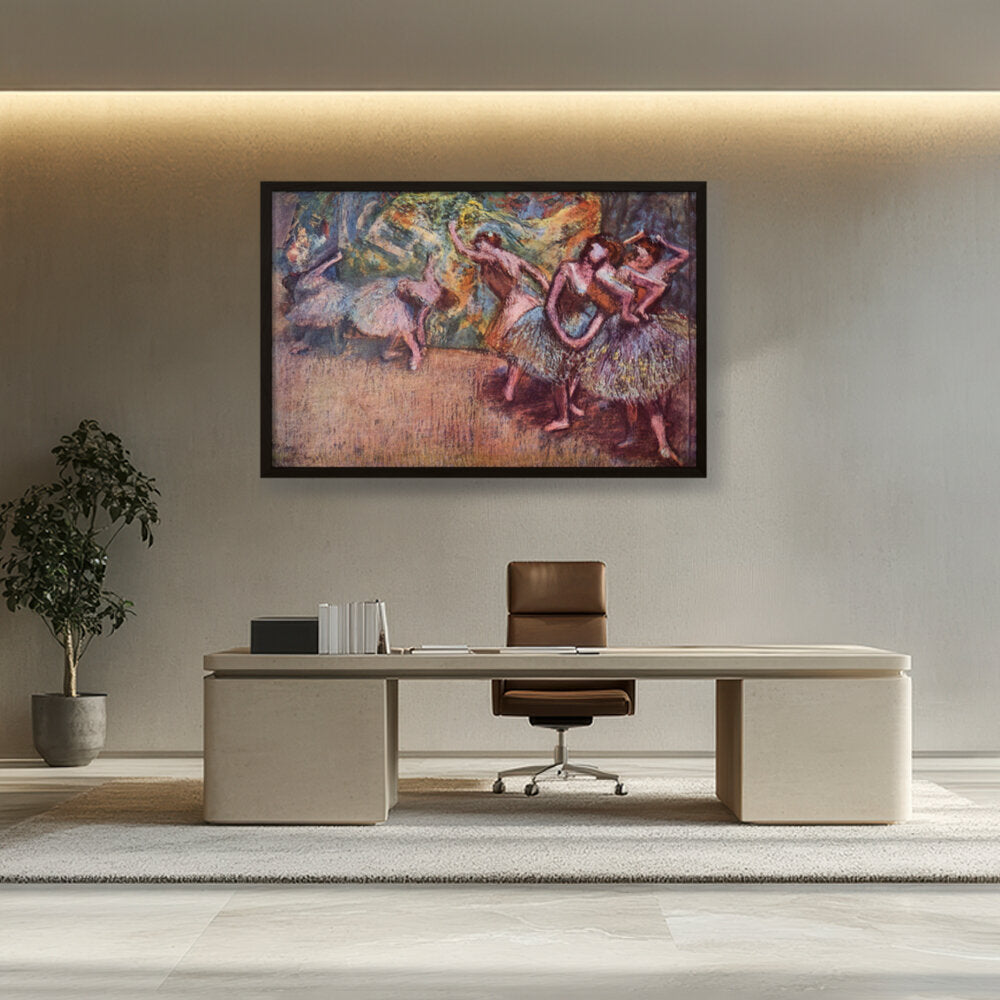 Ballettszene - Framed Canvas