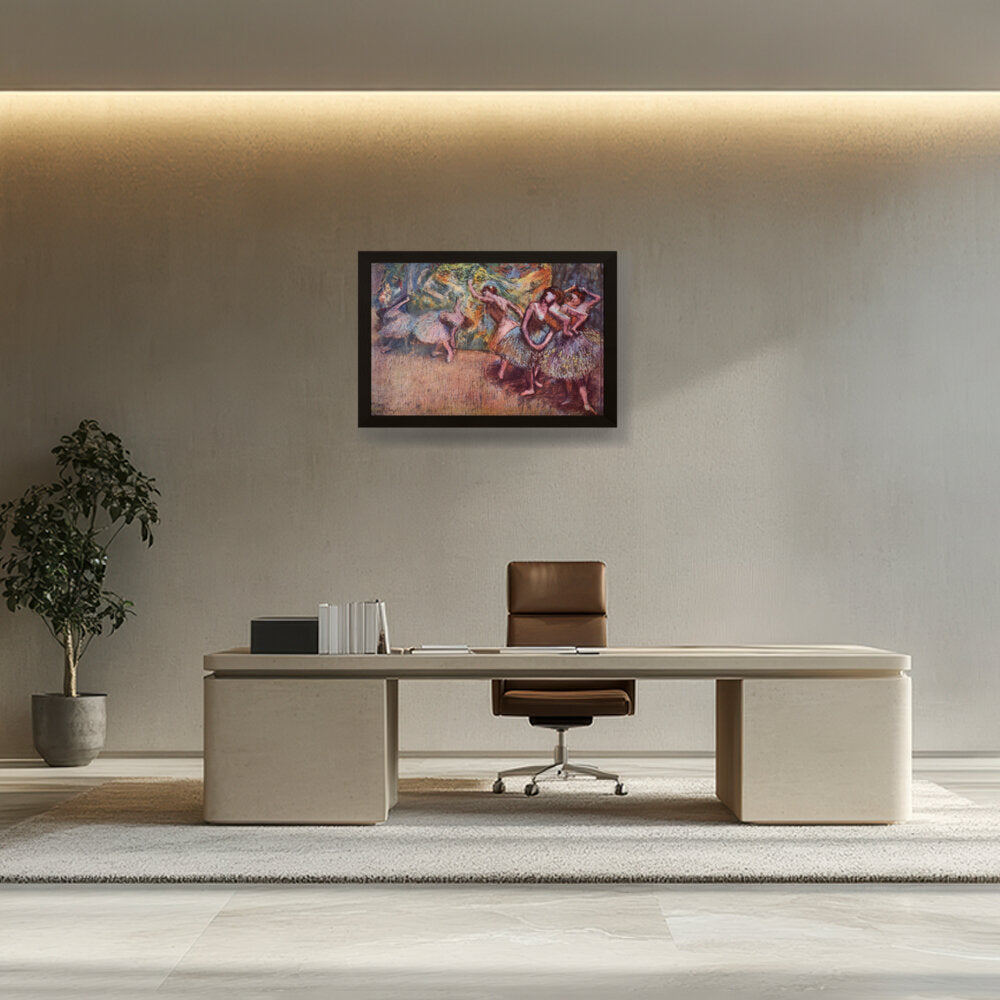 Ballettszene - Framed Canvas