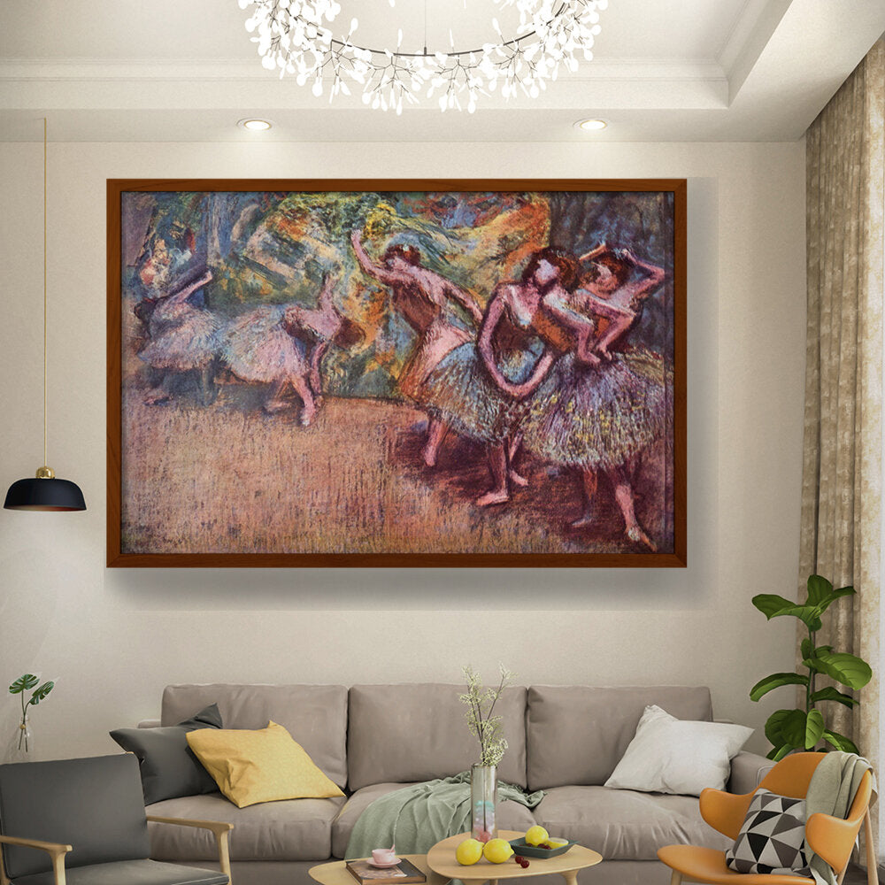 Ballettszene - Framed Canvas