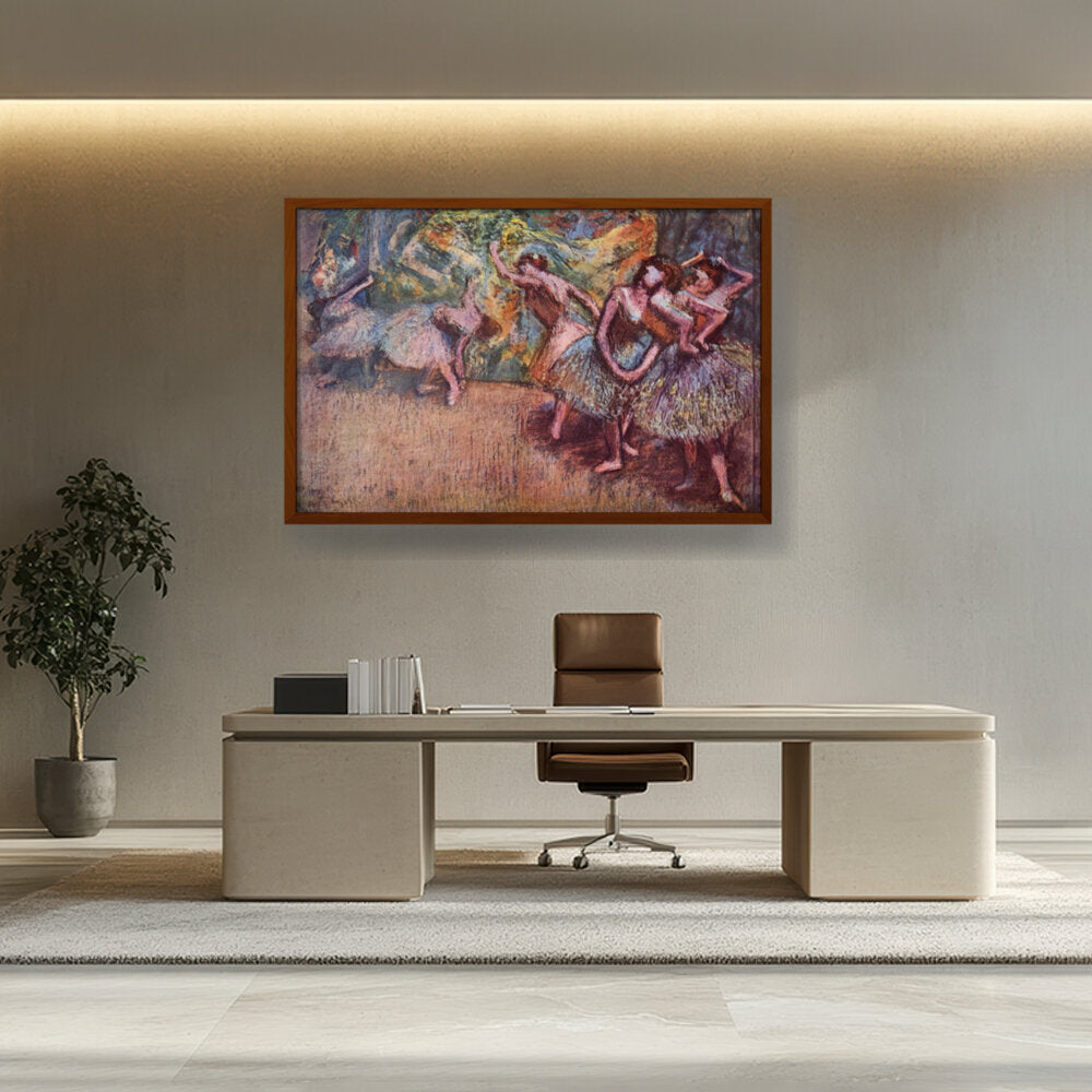 Ballettszene - Framed Canvas
