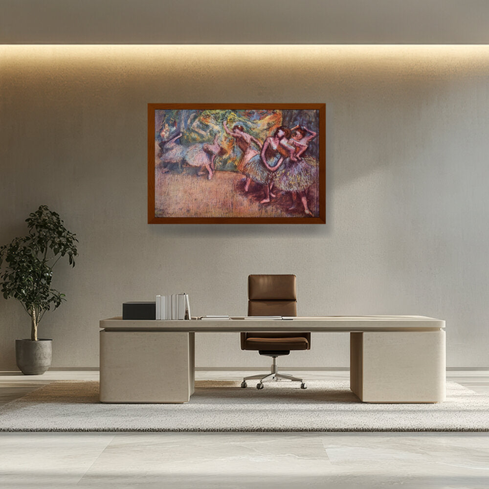 Ballettszene - Framed Canvas