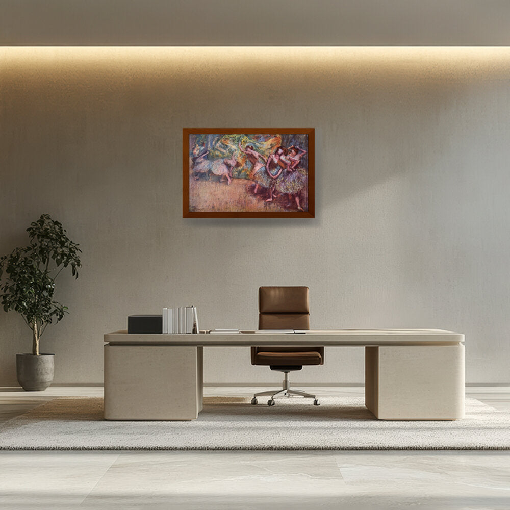 Ballettszene - Framed Canvas