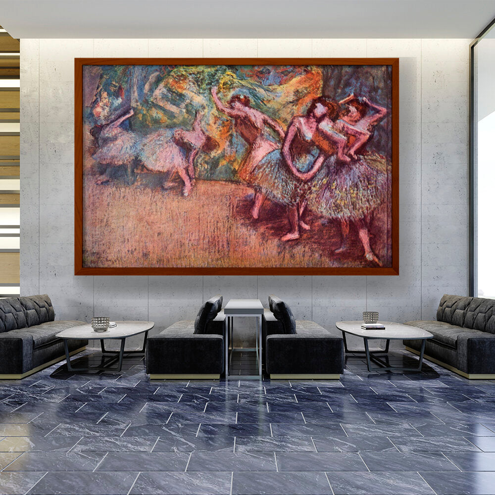 Ballettszene - Framed Canvas